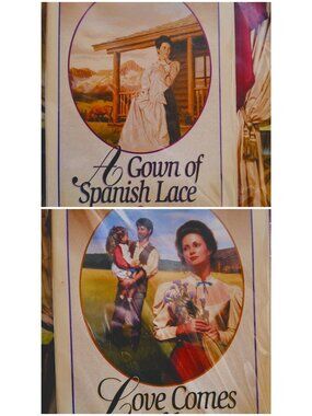 A Gown Of Spanish Lace & Love Comes Softly By Janette Oke Paperback Set Historic